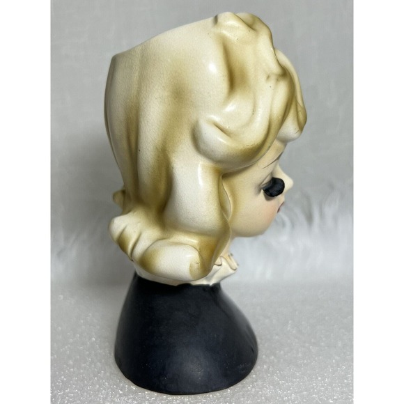 Vintage Inarco E-2006 Vintage Lady Head Vase - Picture 7 of 9